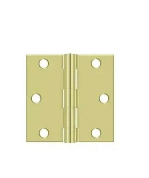 Deltana S33U3-R Steel 3-Inch x 3-Inch Square Hinge for Indoor Applications