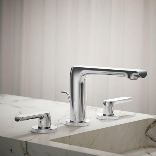 KOHLER K-97352-4-CP AVID™ Widespread Faucet, Lever
