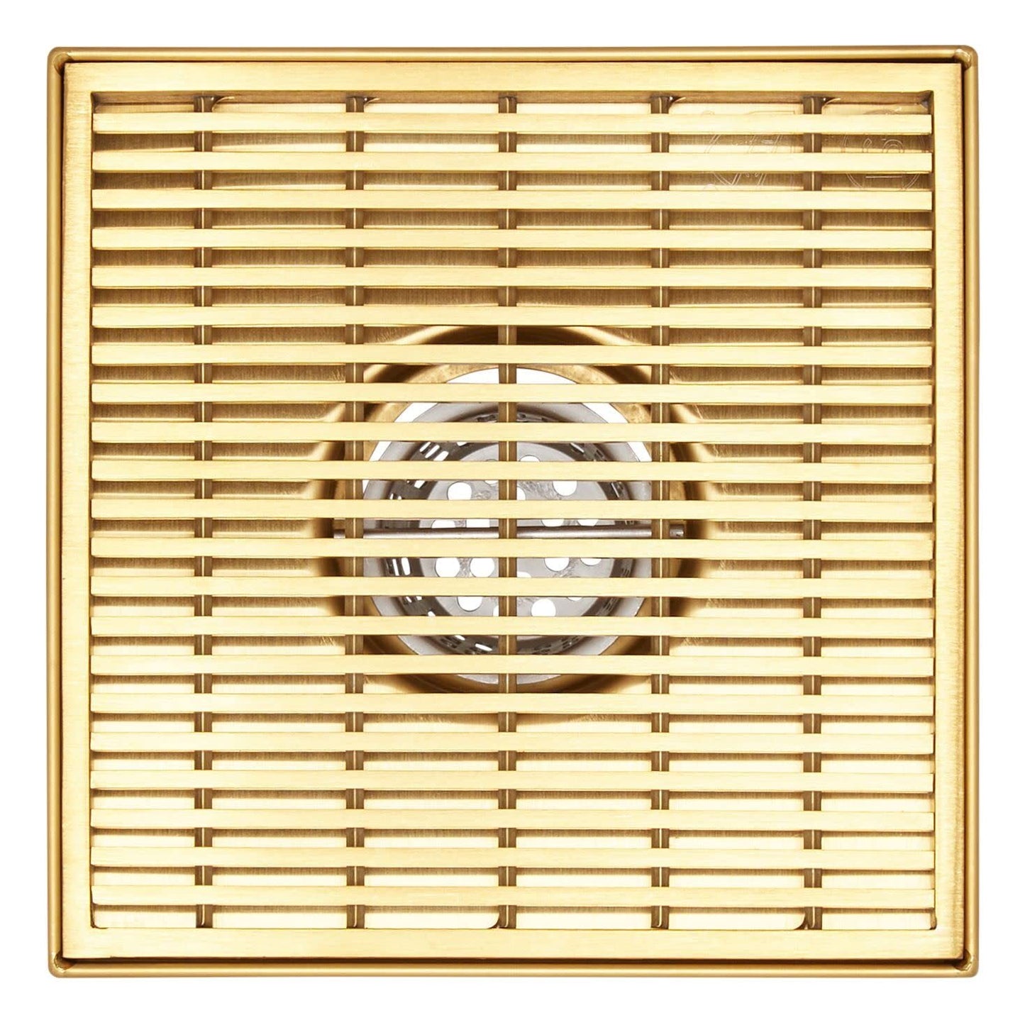 Signature Hardware SH439018MB Carmen 4" Pattern Grate Shower Drain - Matte Black