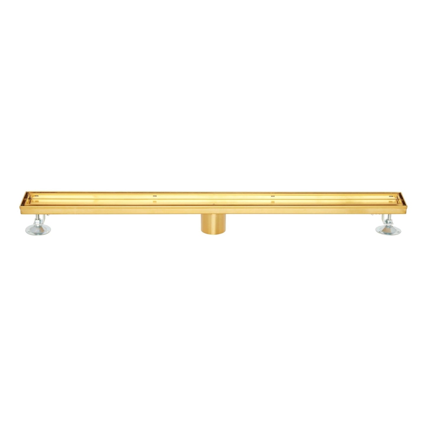 SH 482708 Cohen 40" Tile Insert Shower Drain with Flange - Brushed Gold