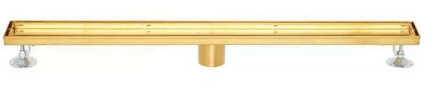 Signature Hardware 28" Cohen Linear Tile-in Shower Drain - Brushed Gold
