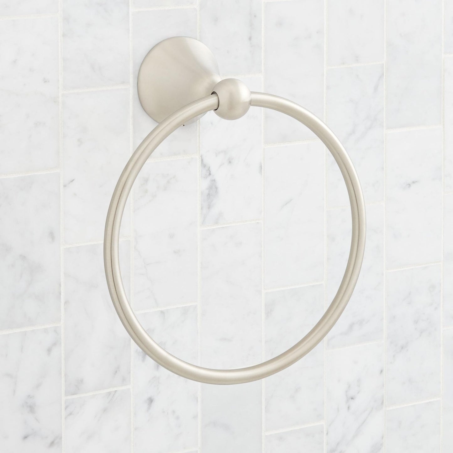 Signature Hardware SH555048ORB Traditional 6-7/8" Towel Ring - Oil Rubbed Bronze