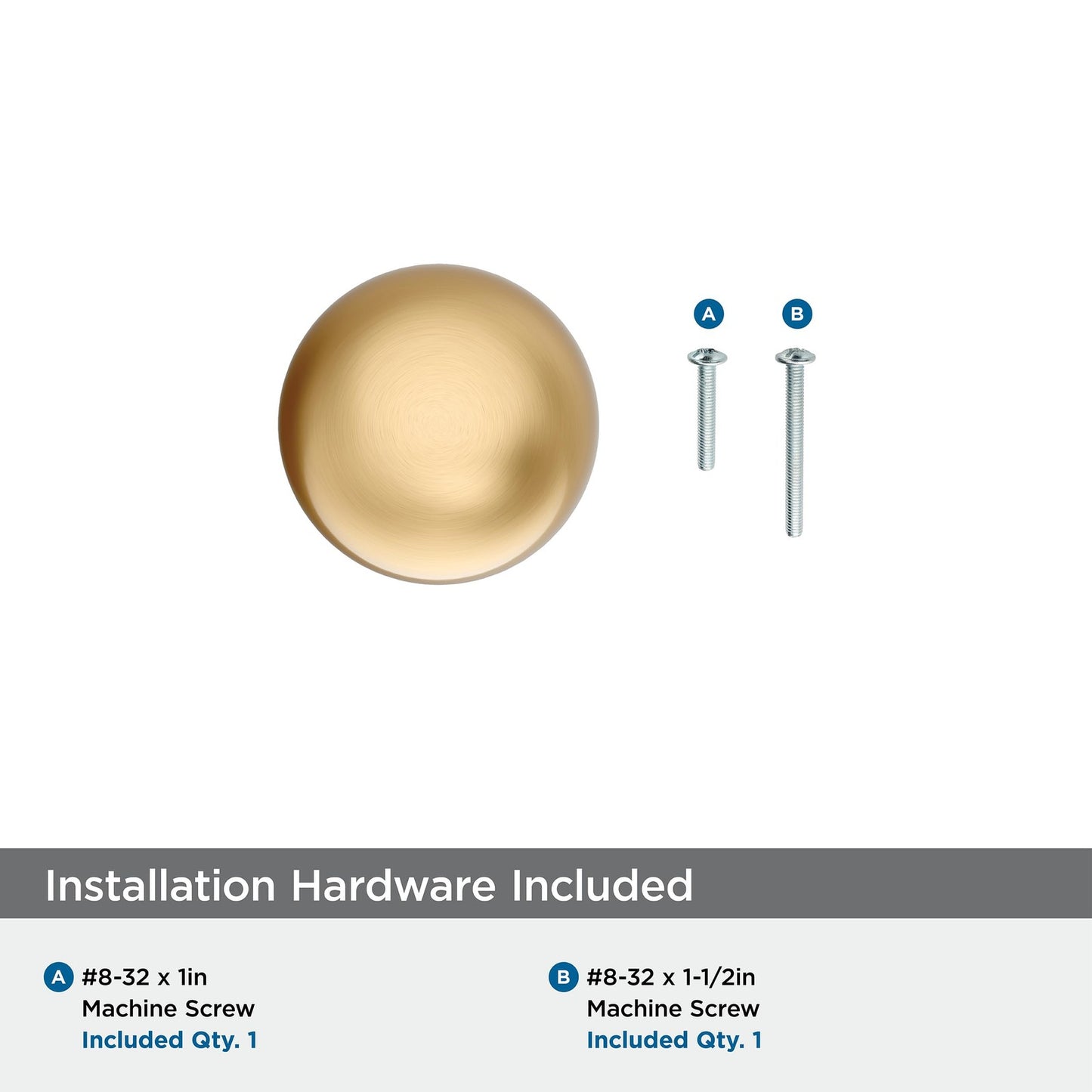 Amerock Cowrie 1-1/8 inch 29mm Diameter Champagne Bronze Cabinet Knob, BP37700CZ