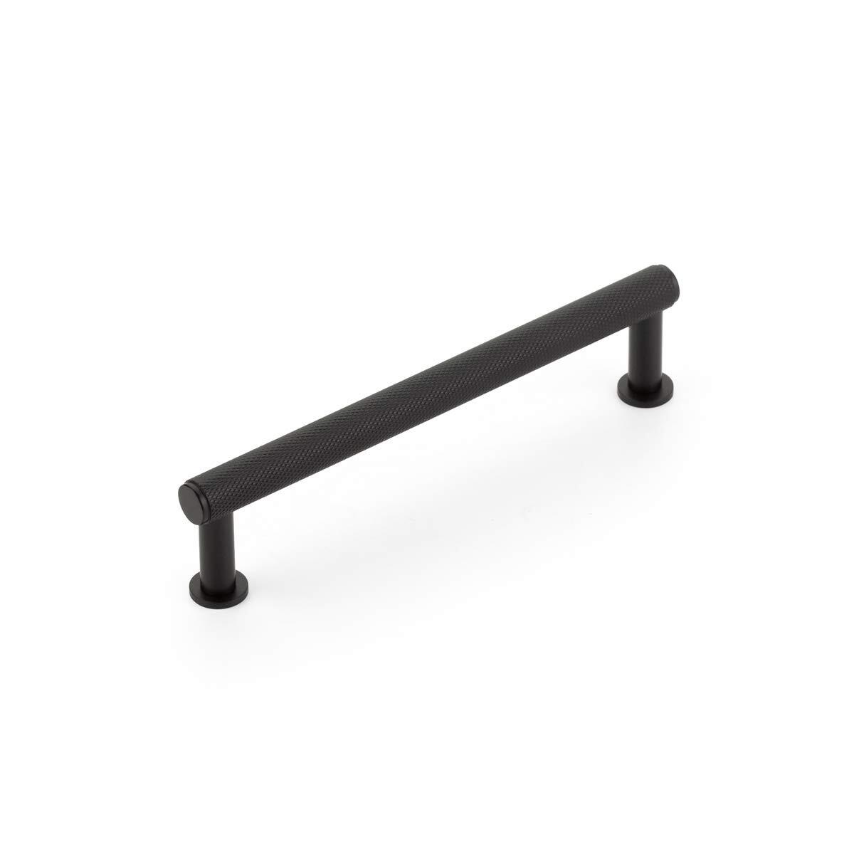 Schaub Pub House Collection 5 in. (127mm) Knurled Pull, Matte Black - 5005-MB