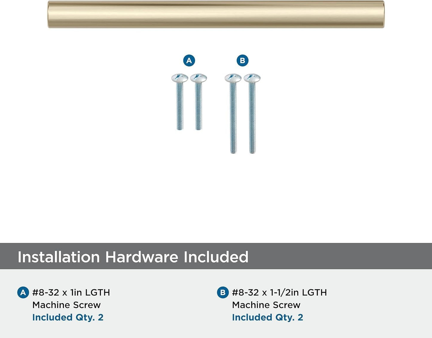 Amerock BP36913BBZ Versa 5-1/16" C2C Golden Champagne Cabinet Pull
