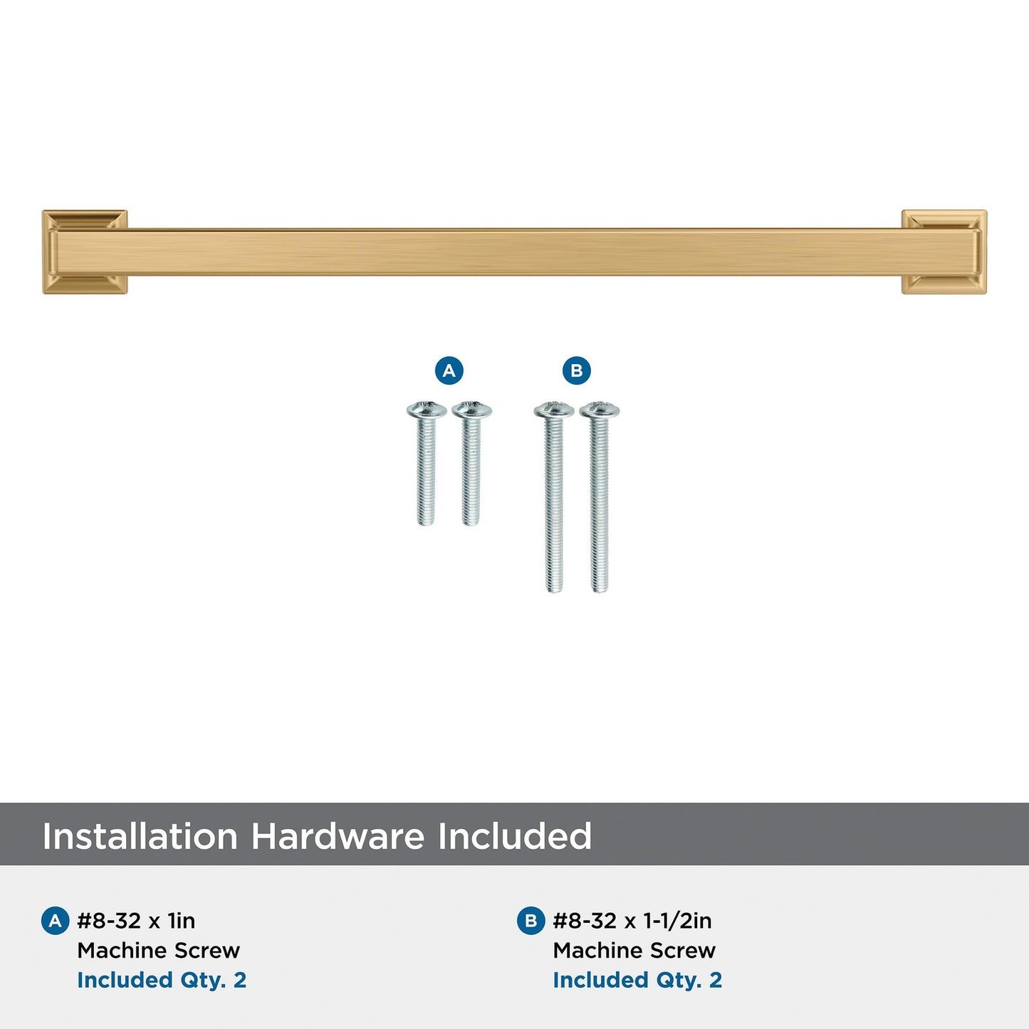 Amerock Lintel 8-13/16" Center-2-Center Champagne Bronze Cabinet Pull, BP37446CZ