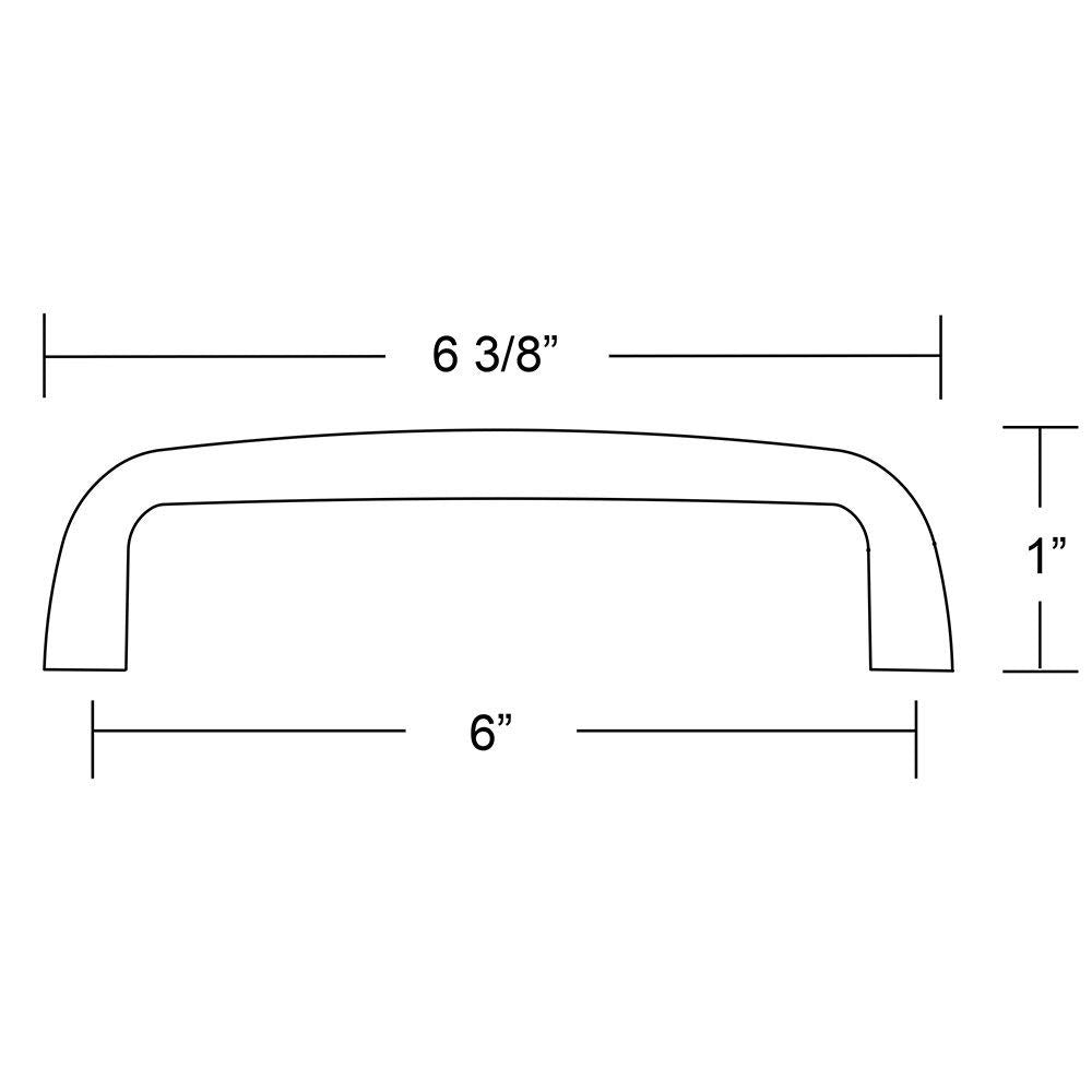 Emtek Orbit Pull 86259US14 - 6" Center to Center - Polished Nickel (US14)