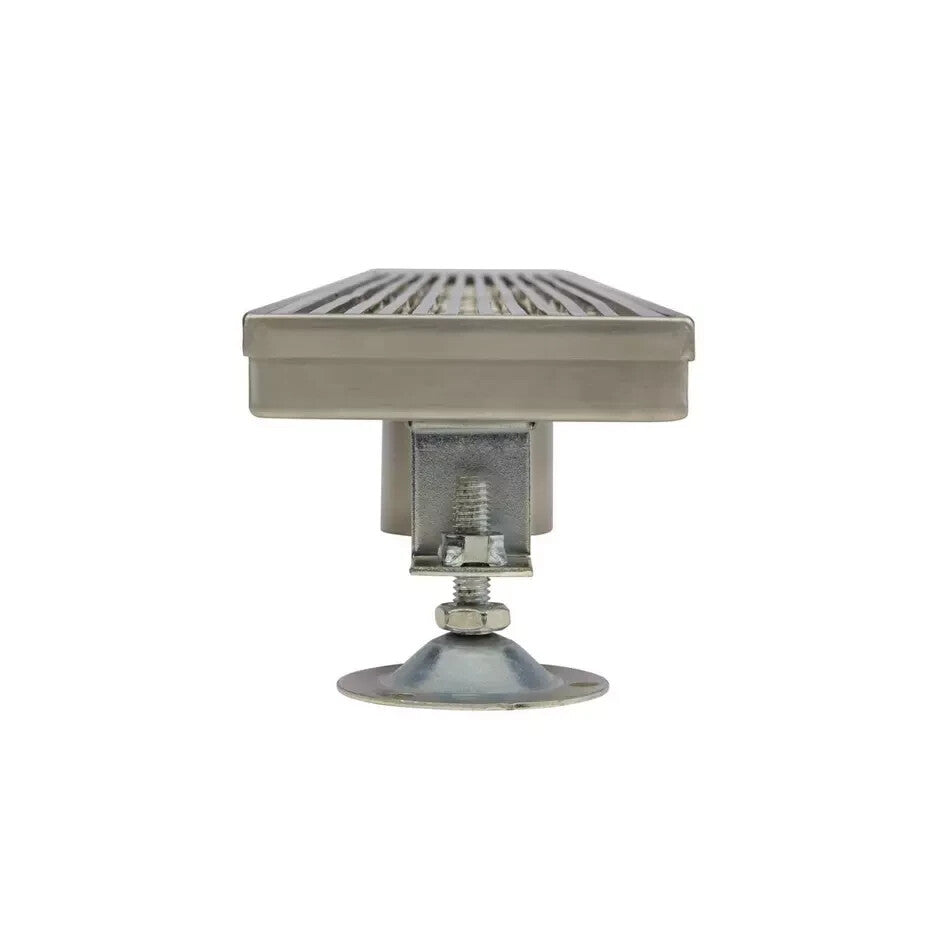 Signature Hardware - Carmen 24"Polished Stainless Steel Rectangular Shower Drain