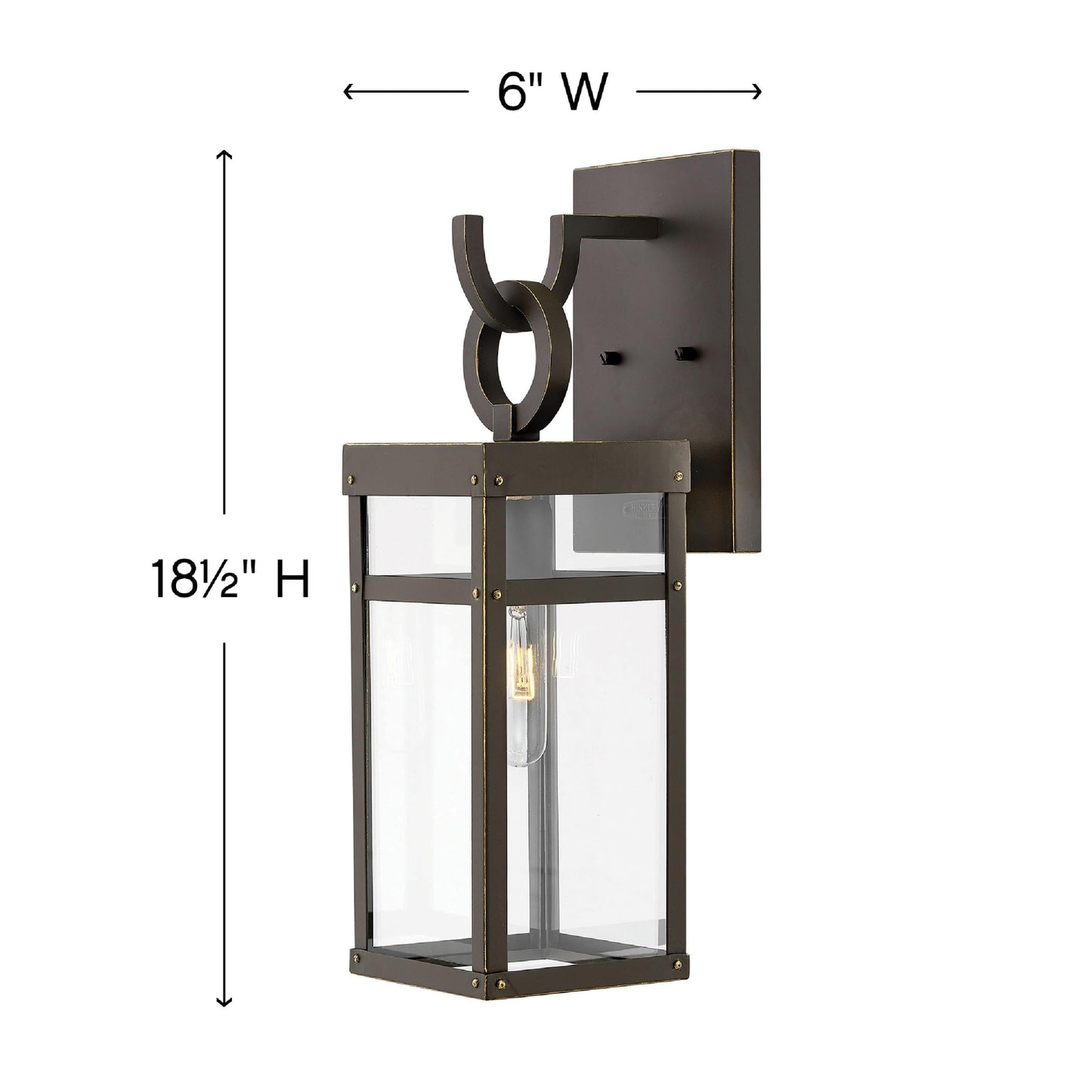 Hinkley Porter 2800OZ-LL Medium Outdoor Wall Mount Lantern + LED Bulb