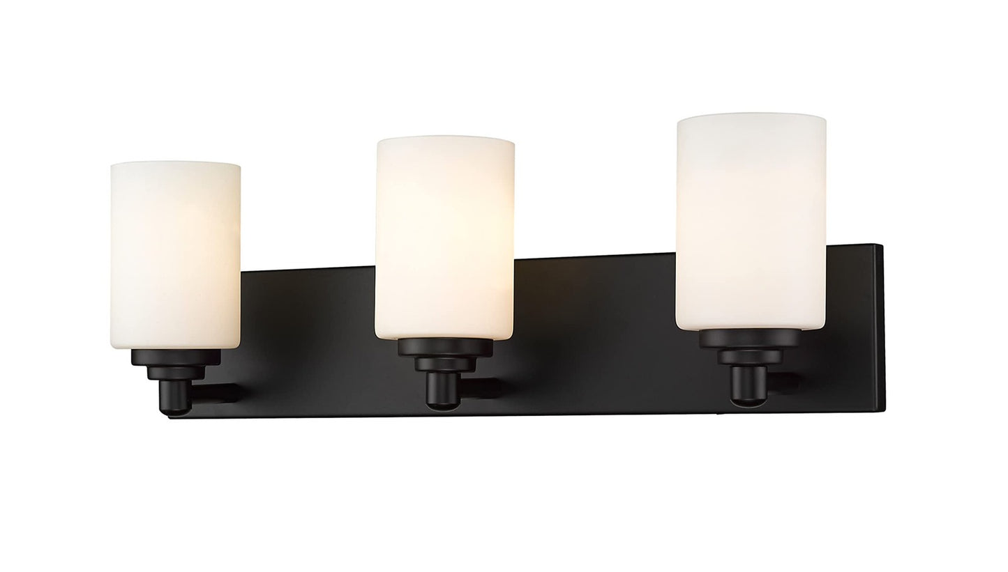 Z-Lite 3 Light Vanity 485-3V-MB, Black
