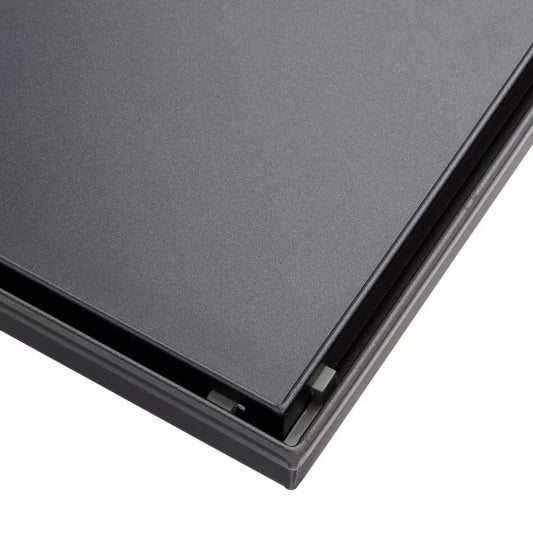 Signature Hardware - 8" Cohen Square Tile-In Shower Drain, Matte Black