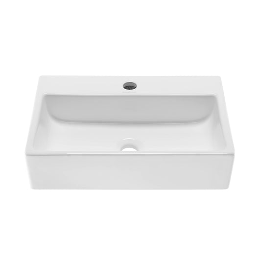 Swiss Madison SM-VS203 Claire 20" Rectangle Vessel Sink, Glossy White - view 2