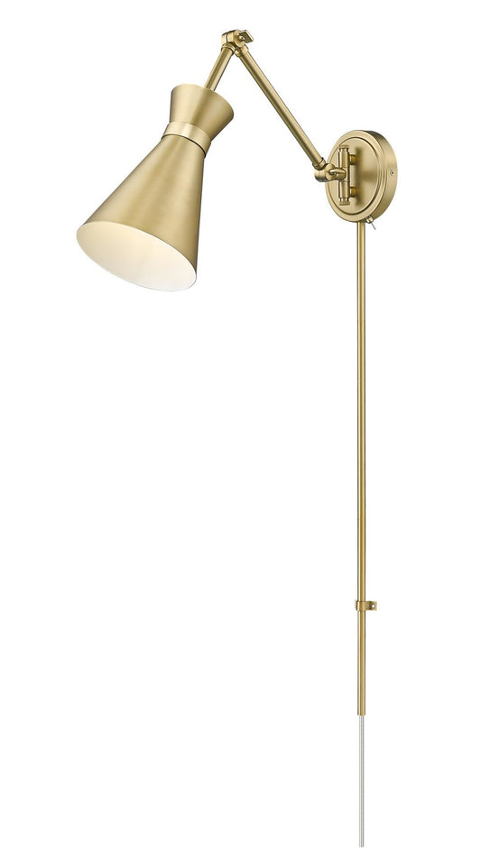 Z-Lite 351S-MGLD Soriano Wall Sconce, 1-Light 100 Watts, Modern Gold