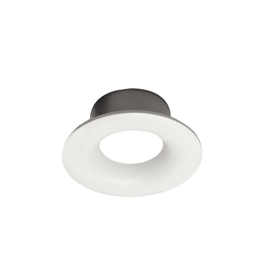 Nora NIOC-1RNBMPW 1" Iolite Can-Less Trim (Matte Powder White, Round Bullnose)