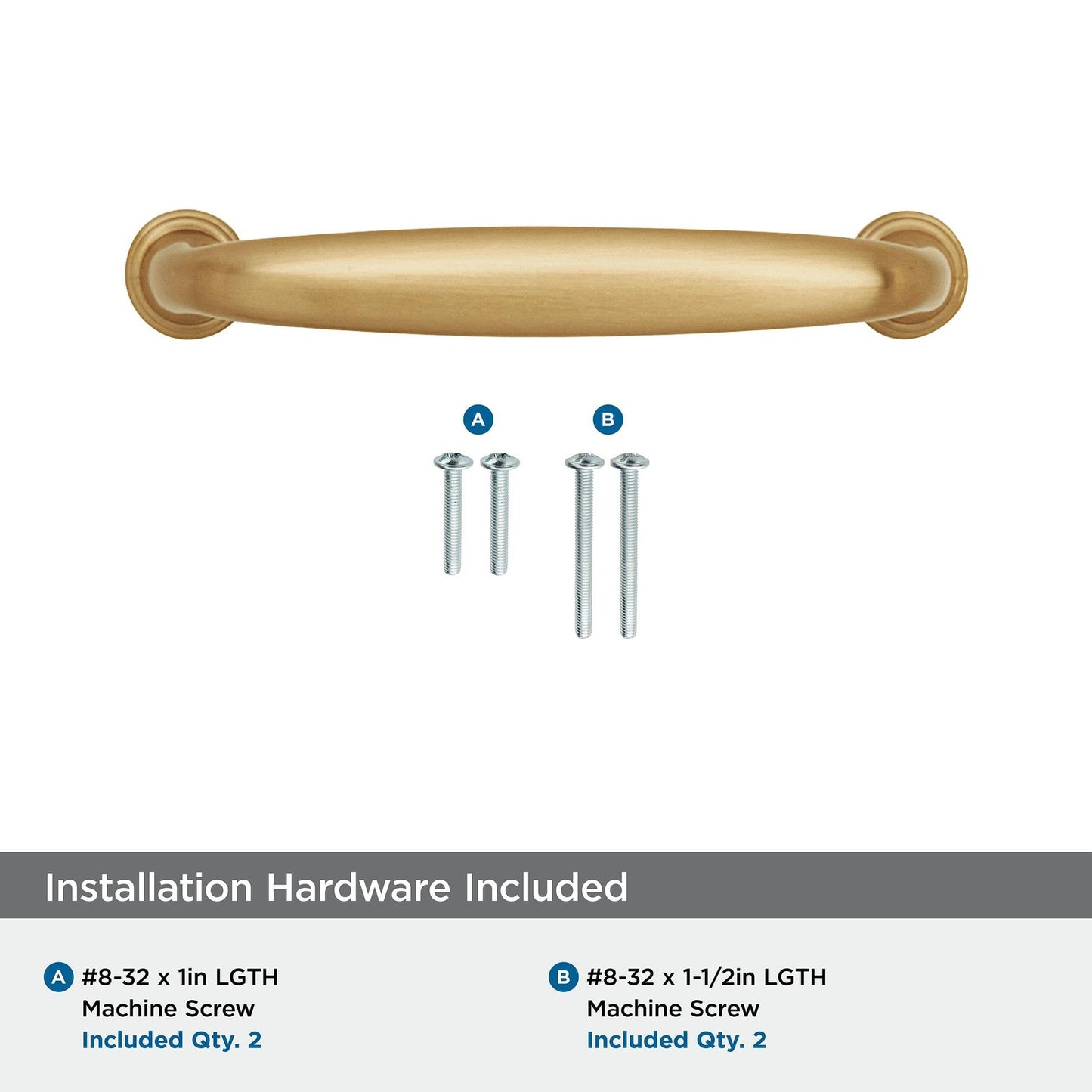 Amerock BP53702CZ Kane Champagne Bronze Cabinet Pull 3-3/4" C2C