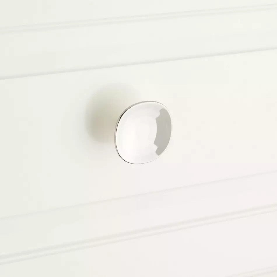 Signature Hardware - 1-9/16" Dolorue Cabinet Knob - Polished Nickel