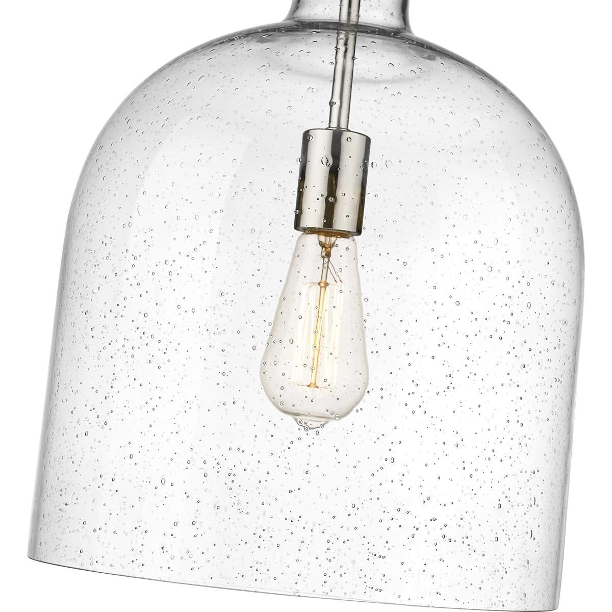 Z-Lite 817-12PN Pearson Chandelier, 1-Light 100 Watts, Polished Nickel