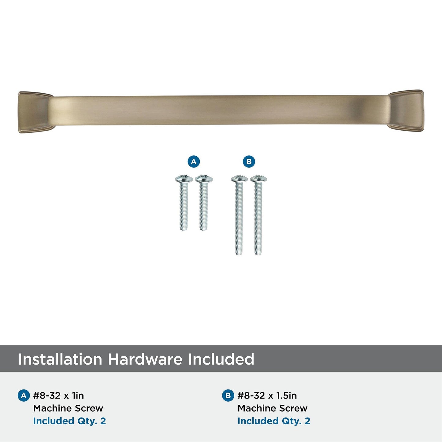 Amerock BP55347BBZ Revitalize Cabinet Pull Golden Champagne 6-5/16" C2C