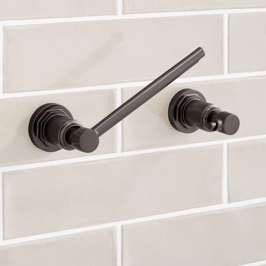 Signature Hardware 476969 Greyfield Wall Mounted Pivoting Toilet Paper Holder