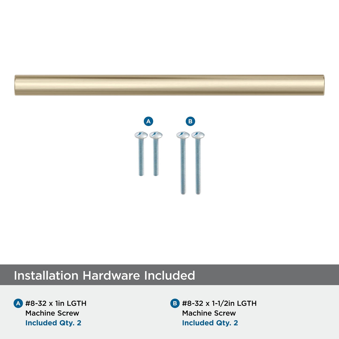 Amerock BP36914BBZ | Versa 6-5/16 inch (160mm) Center-to-Center Golden Champagne