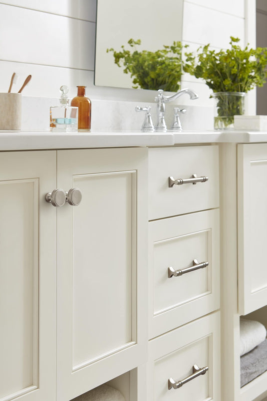 Amerock BP36603G10 Oberon Cabinet Knob Satin Nickel 1-3/8" Diameter