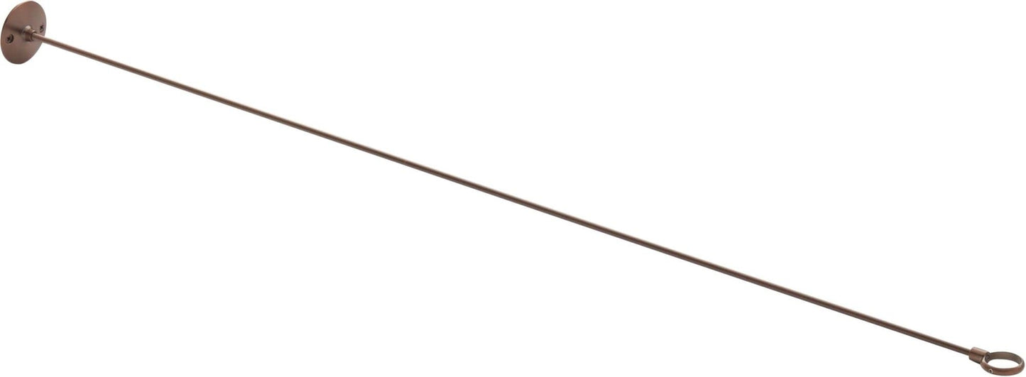 Signature Hardware 466833 36" Steel Shower Rod Ceiling Support - Brushed Nickel