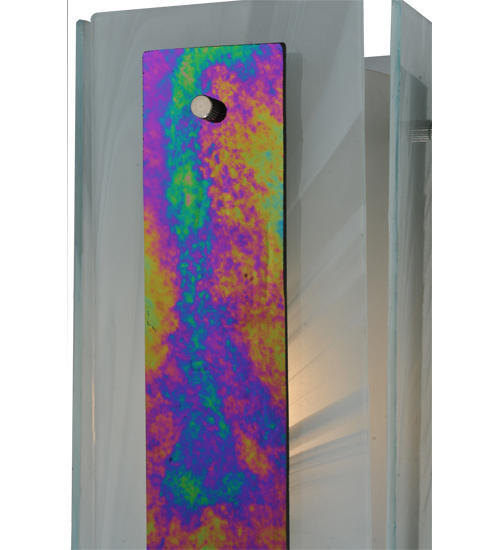 Meyda 118485 - 6.5"Sq Metro Aurora Borealis Quadrato Mini Pendant