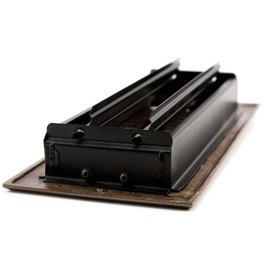 Signature Hardware SH551466BN Modern Steel Floor Register-2-1/4"x12"-Brushed Nickel - view 2