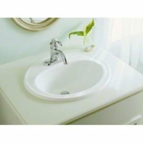 KOHLER PENNINGTON® 20X17, 20.25" x 17.5", Oval Basin with Overflow Drain