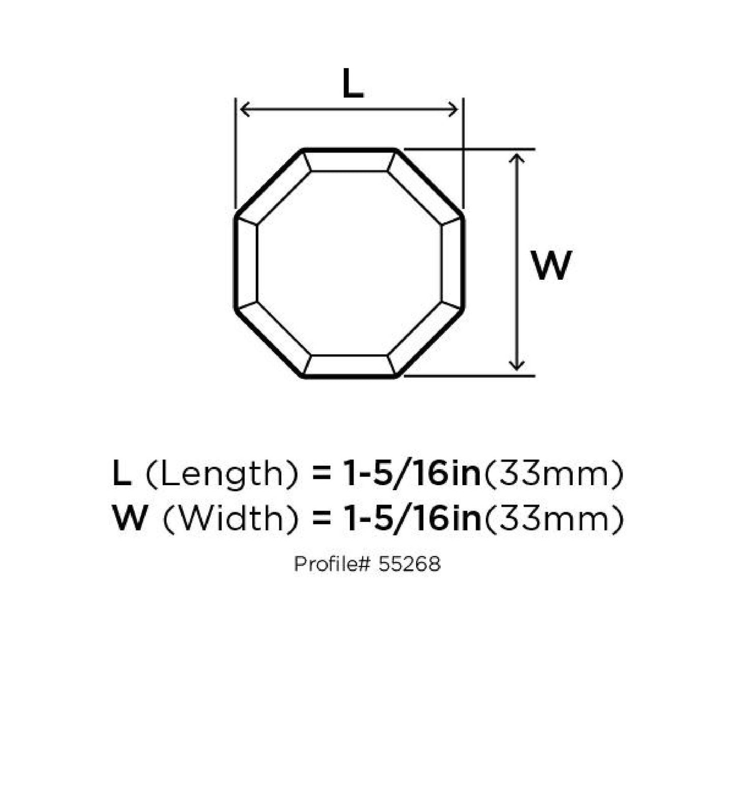 Amerock BP53704G10 Classic Cabinet Knob Clear/Satin Nickel 1-5/16" Diameter