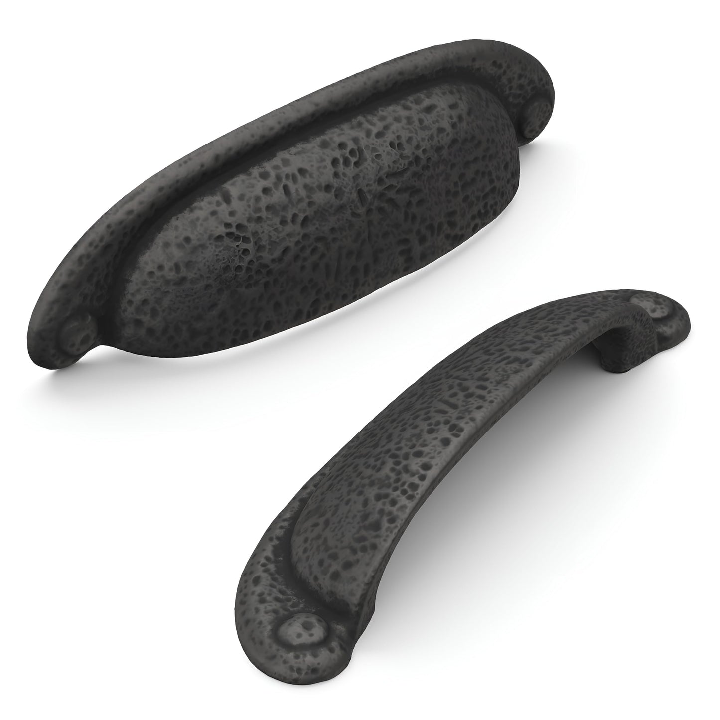 Hickory Hardware Solid Core Cabinet Pulls, 3 In & 3-3/4 In (96mm) Pack of 2