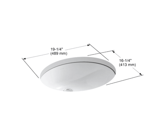 Kohler 2205-0 Caxton Undercounter Lavatory