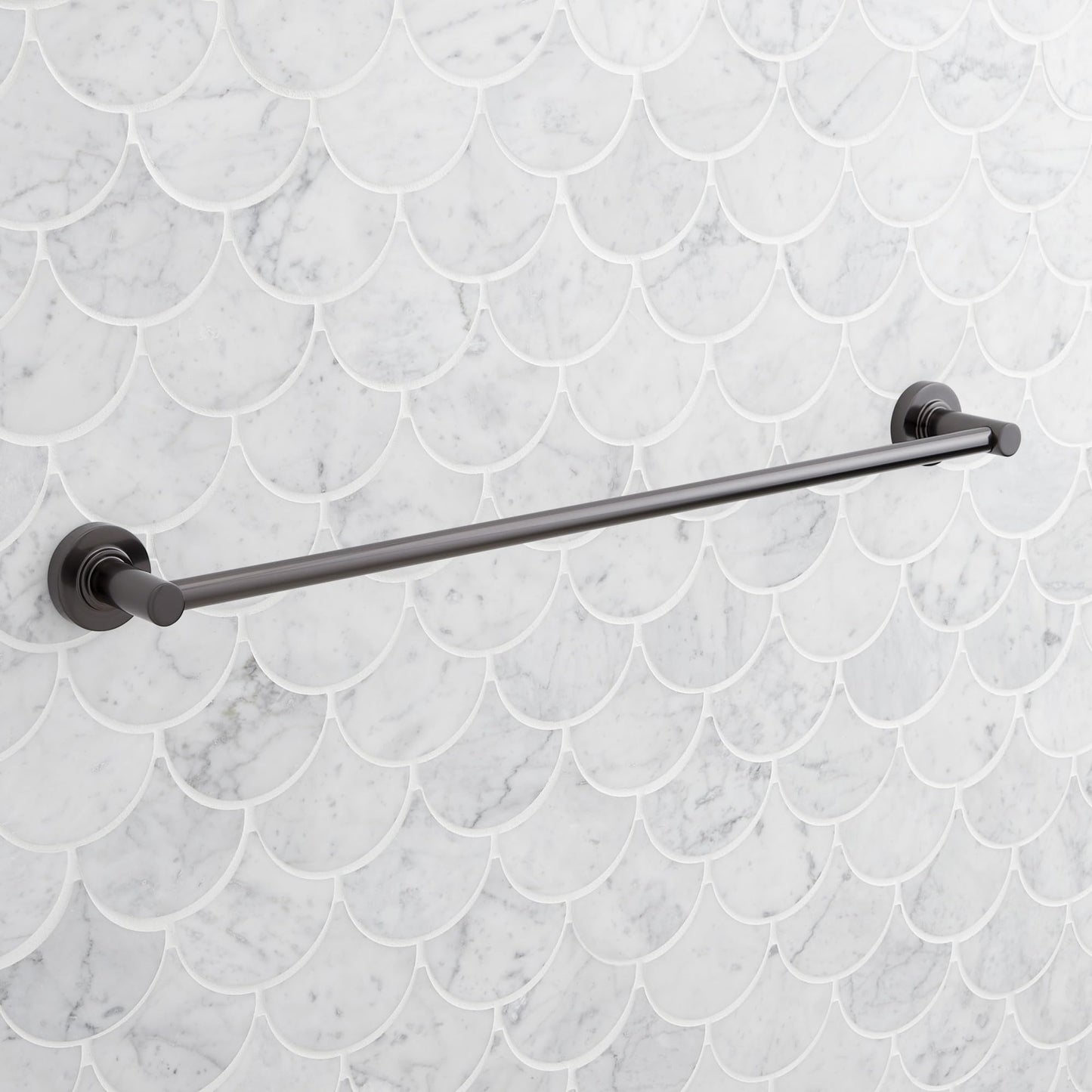 Signature Hardware SHLE24TBGM Lexia 24" Towel Bar - Gunmetal