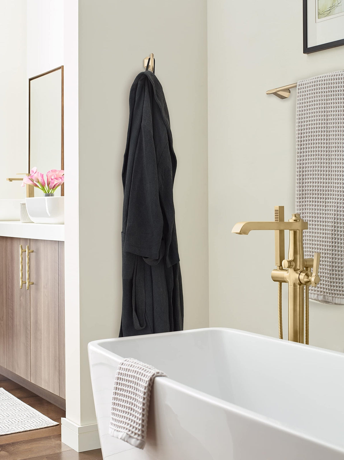 Amerock Cabinet Pull Champagne Bronze 6-5/16 inch Center to Center St. Vincent