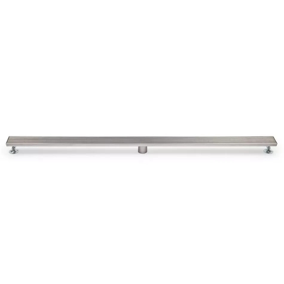 Signature Hardware - Carmen 24"Polished Stainless Steel Rectangular Shower Drain