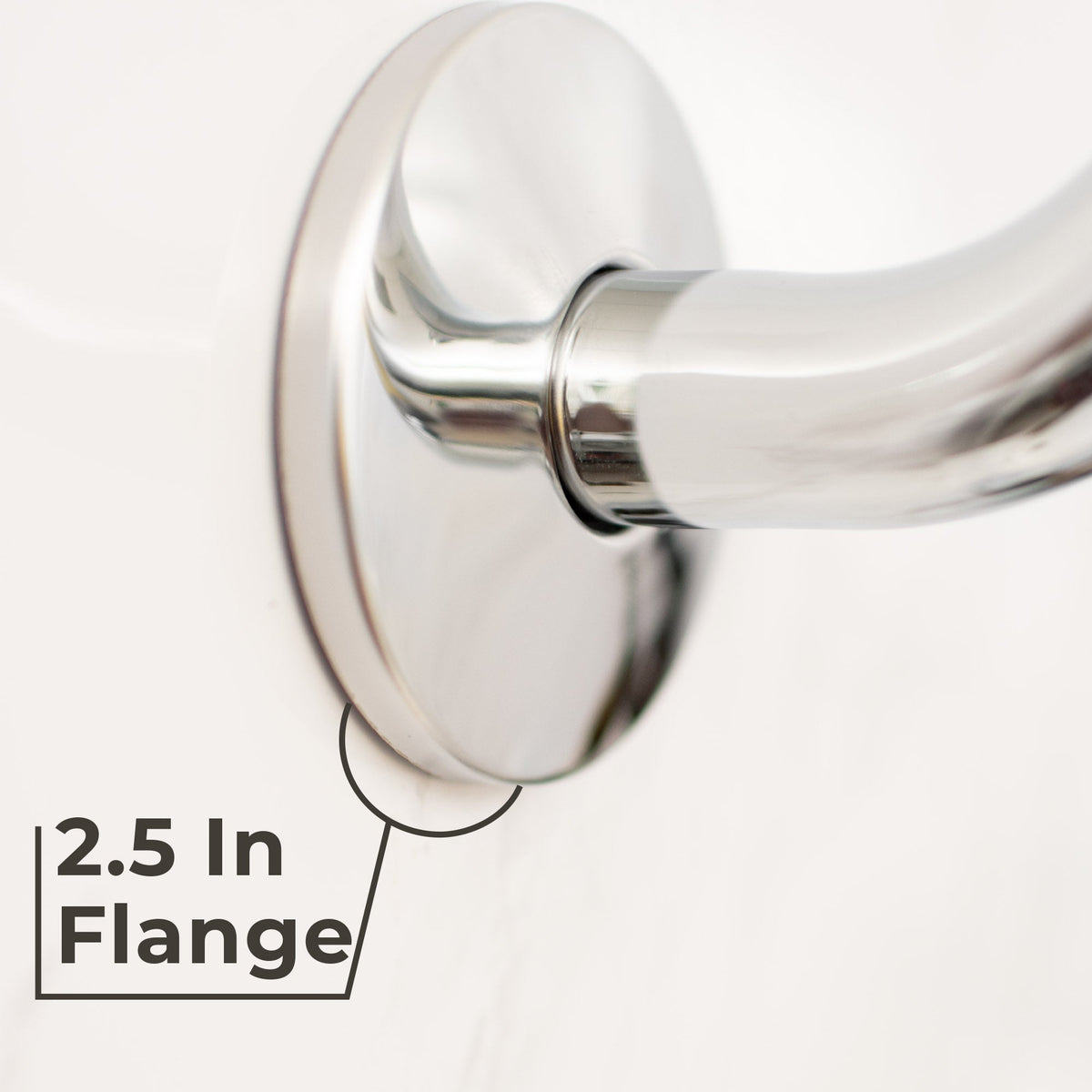 10.5 in. S-Shaped Stainless Steel Shower Head Extension Arm (Chrome Finish) - view 3