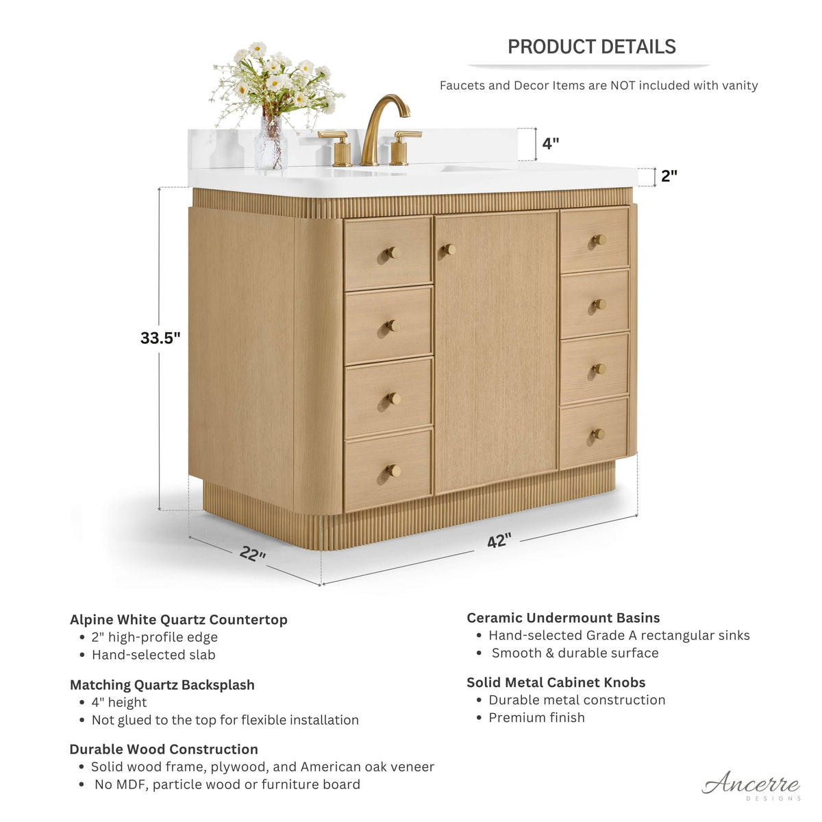 Aston 42" Bath Vanity Set - view 3