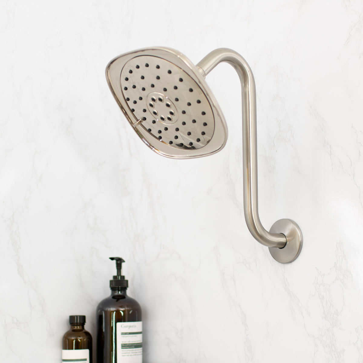 10.5 in. S-Shaped Stainless Steel Shower Head Extension Arm (Brushed Nickel Finish) - view 9