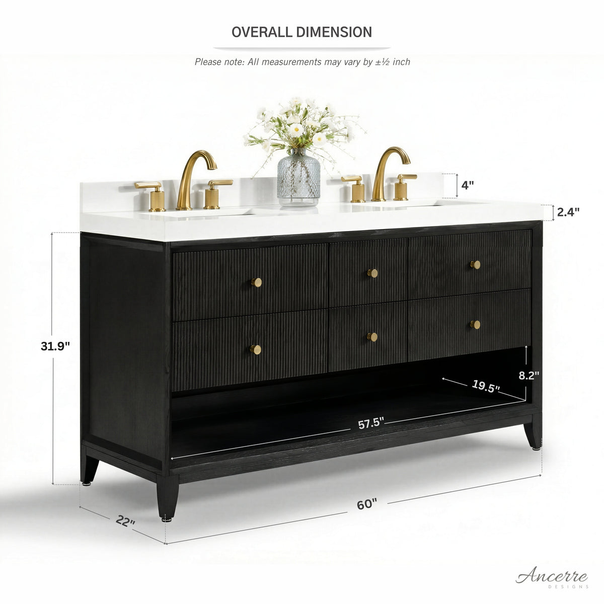 Momo 60" Bath Vanity Set - view 16