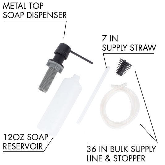 Laundry Tub Soap Dispenser (Black Finish) - view 2