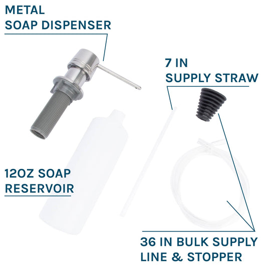 Laundry Tub Soap Dispenser (Stainless Steel Finish) - view 2
