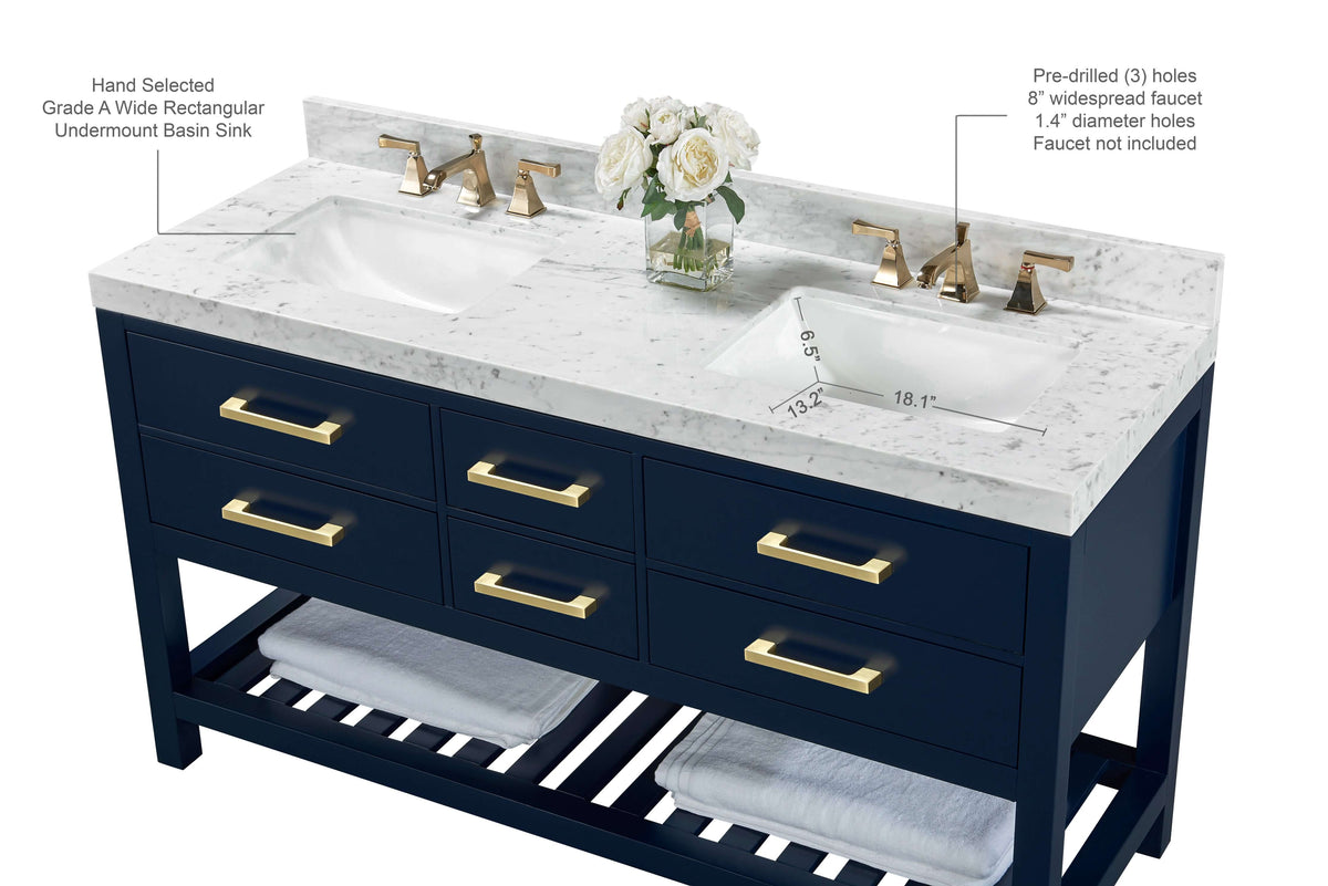 Elizabeth 60" Bath Vanity Set - view 35