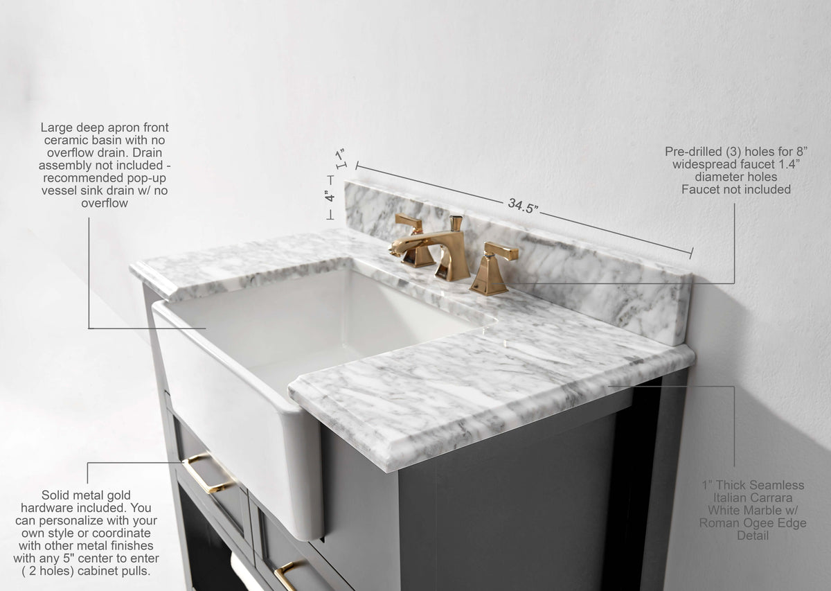 Hayley 36" Bath Vanity Set - view 19