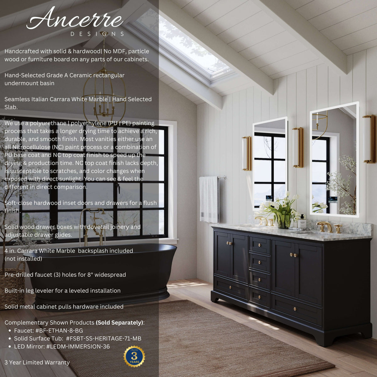 Audrey 72" Bath Vanity Set - view 42
