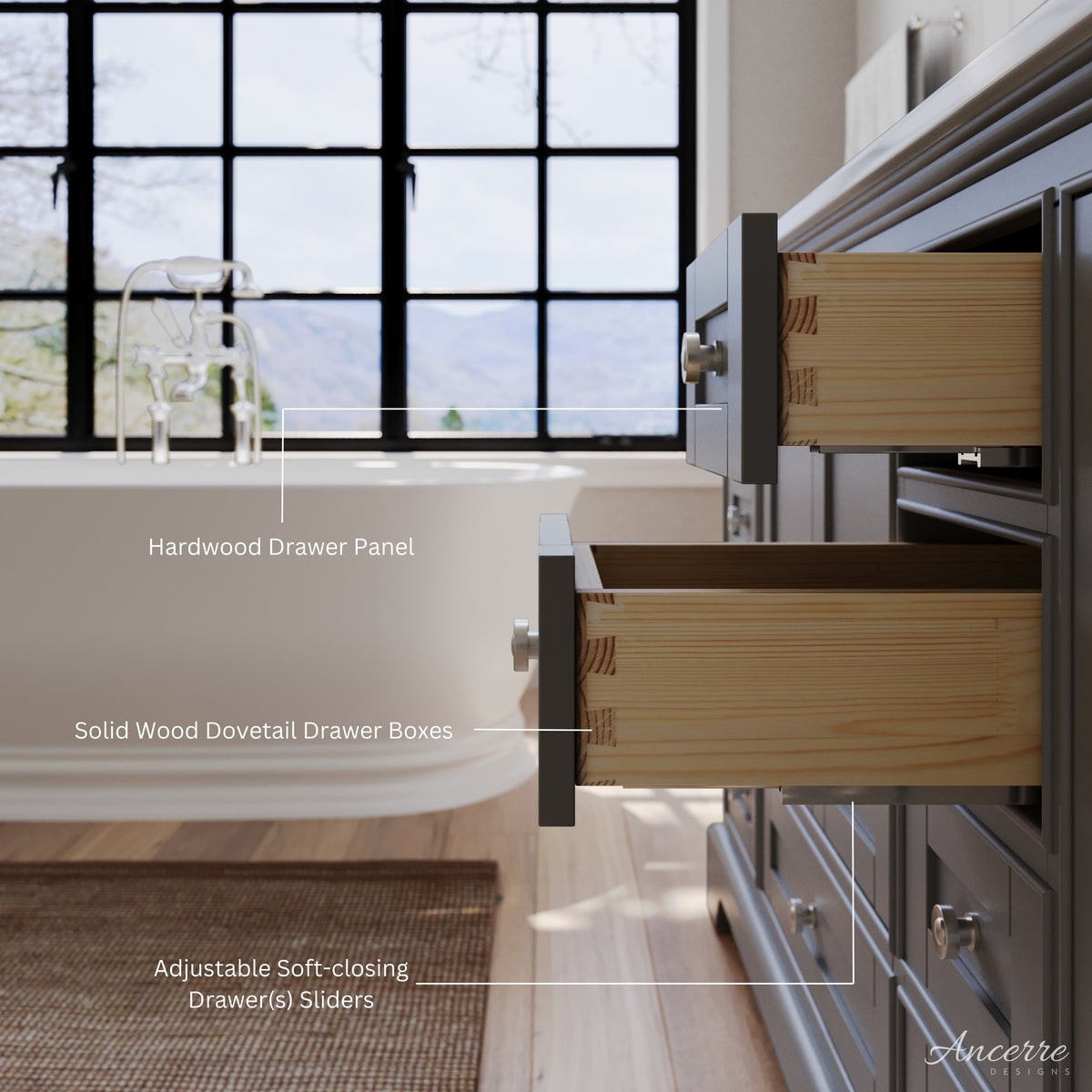 Audrey 66" Bath Vanity Set - view 27