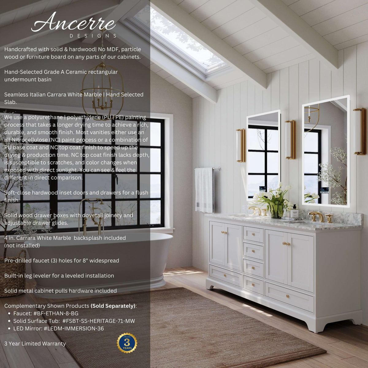Audrey 72" Bath Vanity Set - view 12