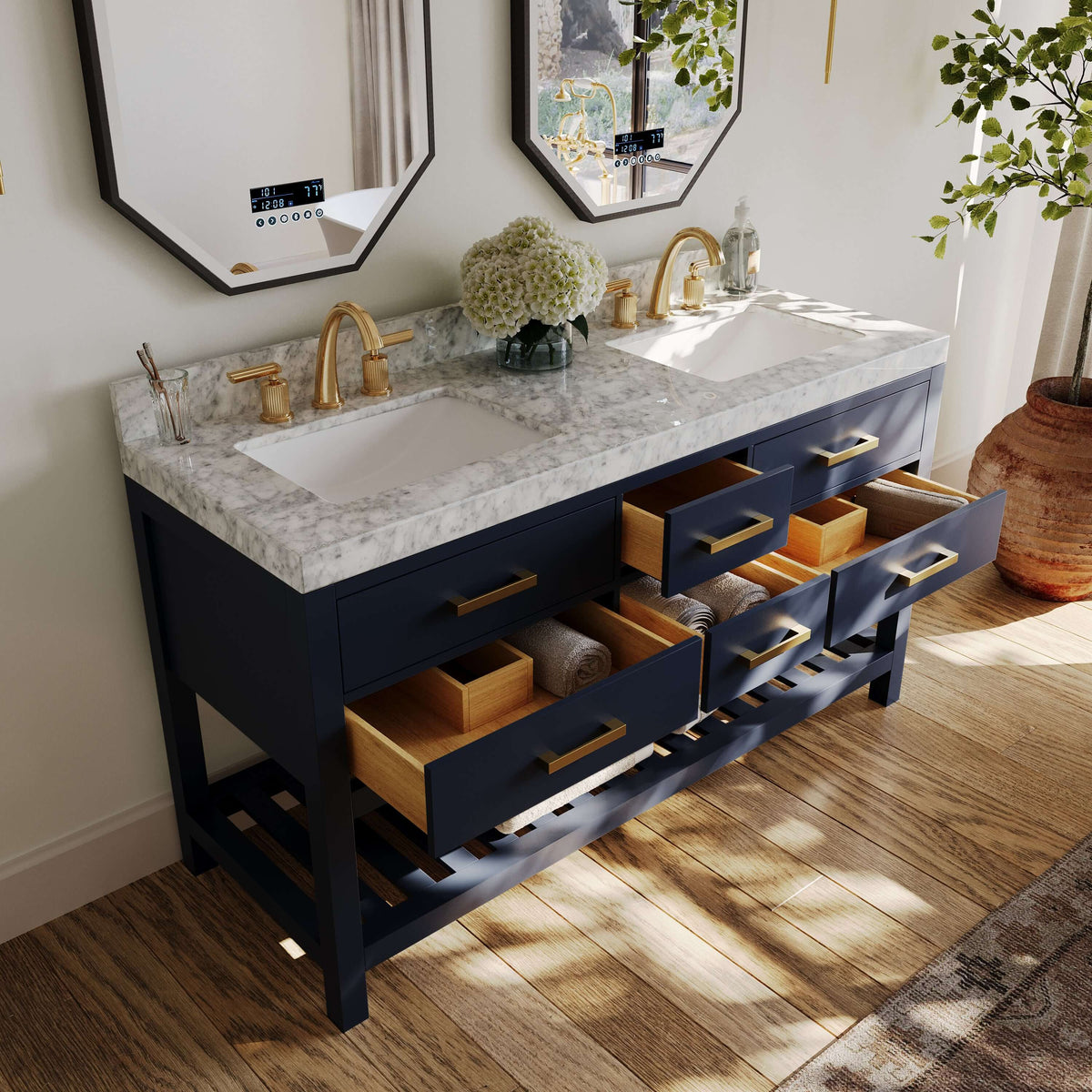 Elizabeth 60" Bath Vanity Set - view 36