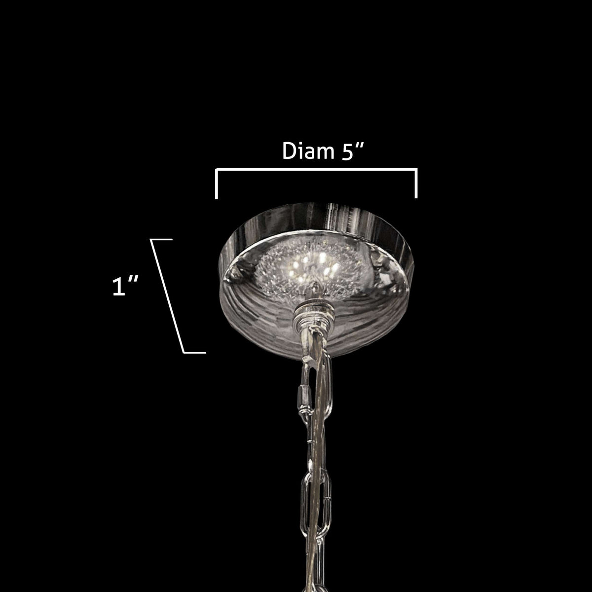 Luxury Firework Chrome Crystal Chandelier 30" - view 9