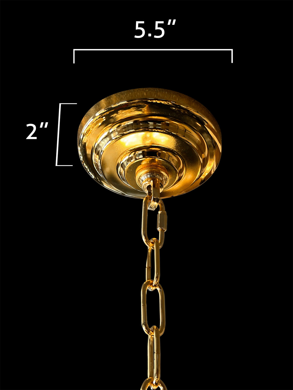 Tiered Square Crystal Chandelier Gold 29" - view 7
