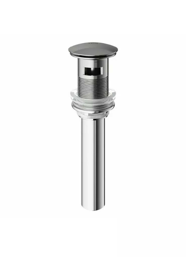 Vigo VG16002BN Brushed Nickel 1-3/4" Pop-Up Drain Assembly with Overflow
